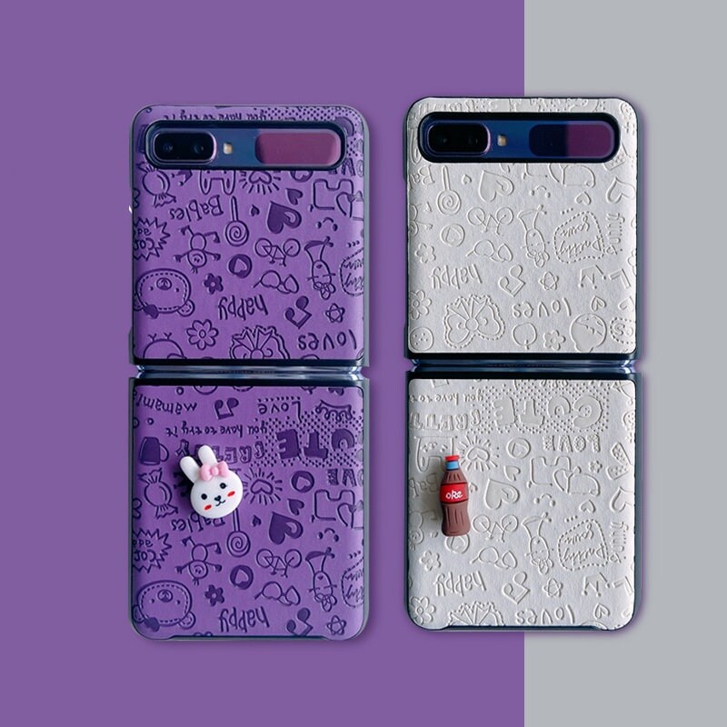 Korean Leather Samsung Case For Samsung Galaxy Z Flip 4g Etsy Denmark