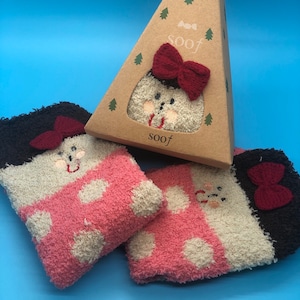 Warm Fluffy Cozy Winter Socks, Cute Socks , Fuzzy Warm Socks, Women Super Soft Cozy Sleeping Socks,  Gift Ideas, Cute Gifts