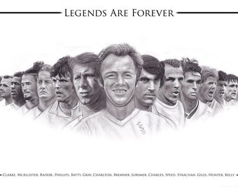 Leeds United Legends-Druck