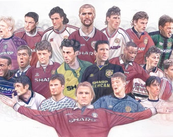 Impresión del Manchester United de los años 90
