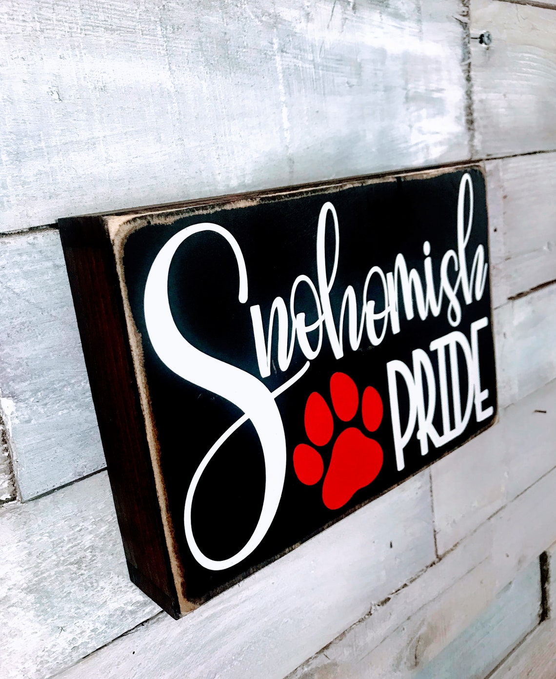 Snohomish High School Snohomish Pride_rustic Wood Sign_custom Etsy