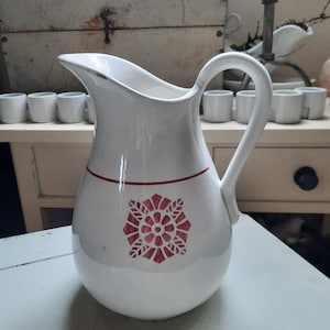 antique Art Nouveau wash jug jug flower vase shabby brocante