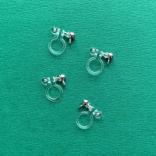 Invisible Clip on Earring Converter Silver Tone Adapt Dangle Etsy UK