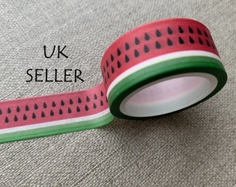 Washi Tape, Watermelon design, UK Seller, W3