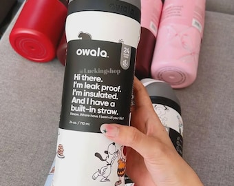 Peanuts Snoopy Water Bottle 32oz, Insulated Stainless Steel Bottle With Straw Lid