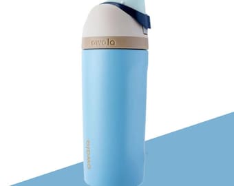 Garrafa de água Owala de 946 ml (32 oz) com estampa do Snoopy, copo térmico de aço inoxidável