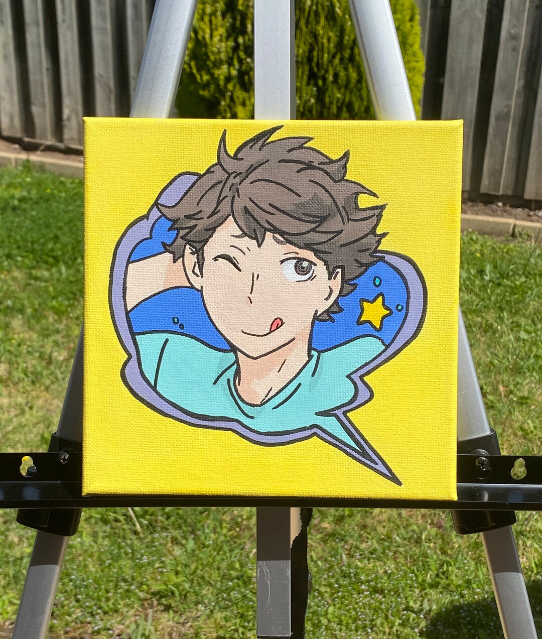 Haikyuu Oikawa Comment Bubble Painting Etsy