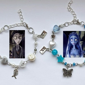 Corpse Bride Inspired Bracelet Set