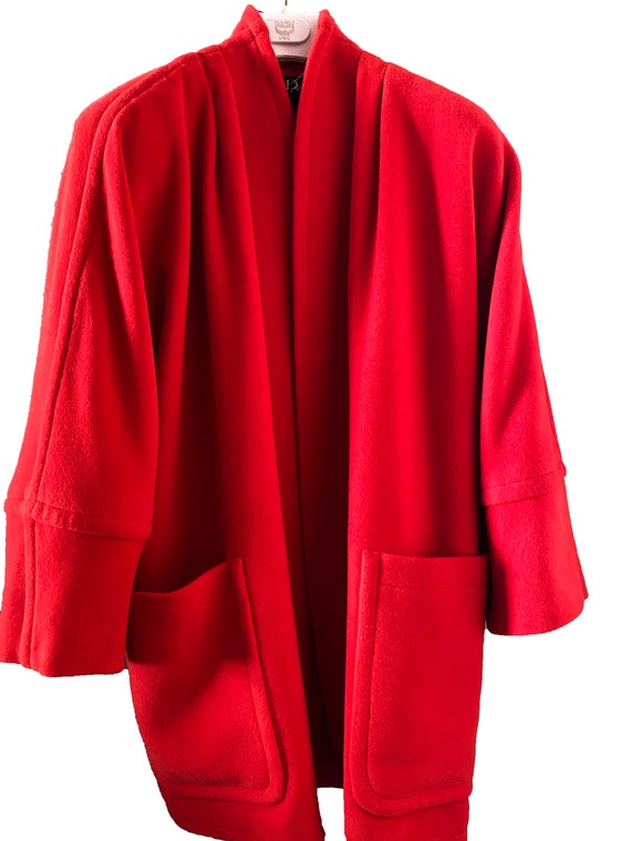Escada Vintage Red Overcoat