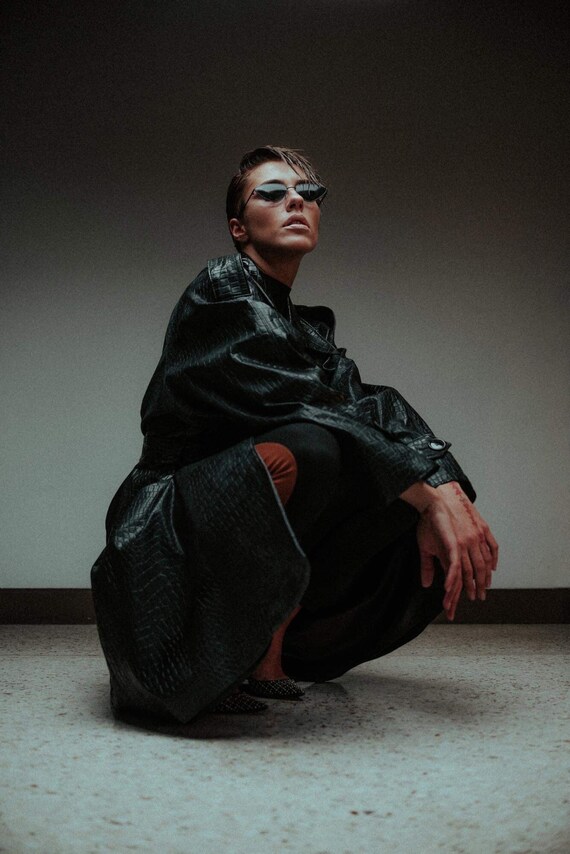 Yves Saint Laurent VIntage Vinyl Trench Coat