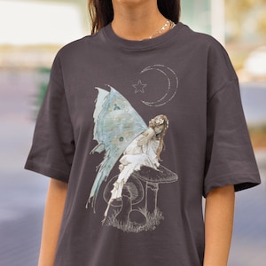 Fairycore Clothing Fairy Shirt Mushroom Shirt Fairy Core Goblincore Elf Shirt Cottagecore Clothes Fairycore Grunge Fairy Clothes For Women