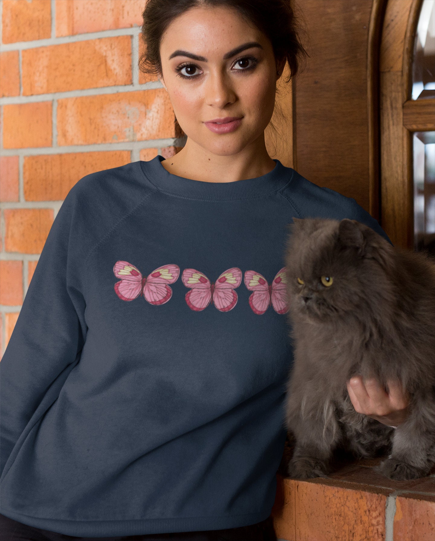 Butterfly Aesthetic Sweatshirt Oversized Sweatshirt Popular Etsy