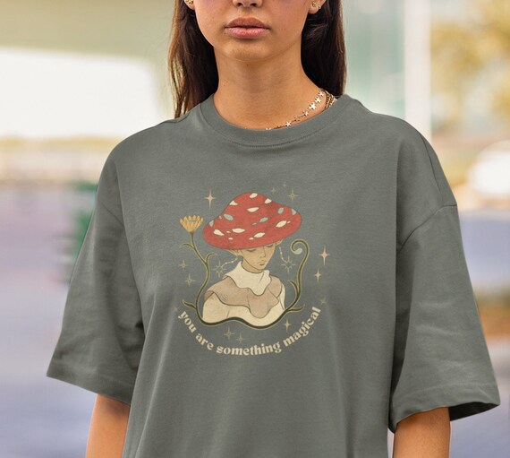 Fairy Grunge Shirt Mushroom Shirt Fairy Grunge Clothing Goblincore