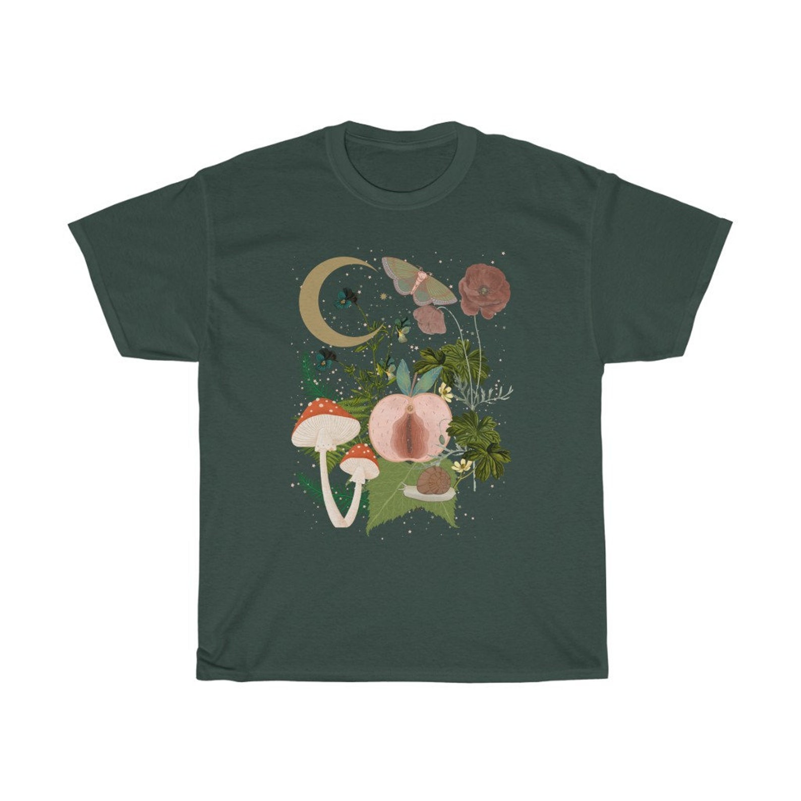 Goblincore Mushroom Shirt Fairycore Fairy Kei Cottagecore - Etsy