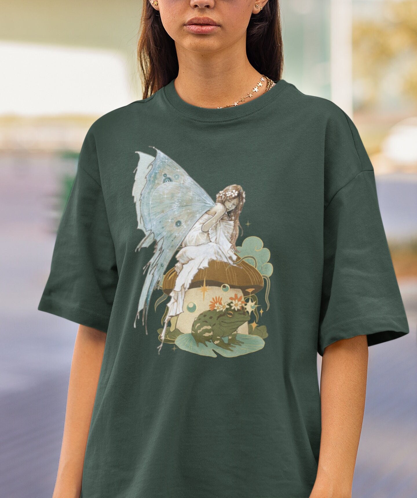 Frog Fairycore Grunge Aesthetic Cottagecore' Women's T-Shirt