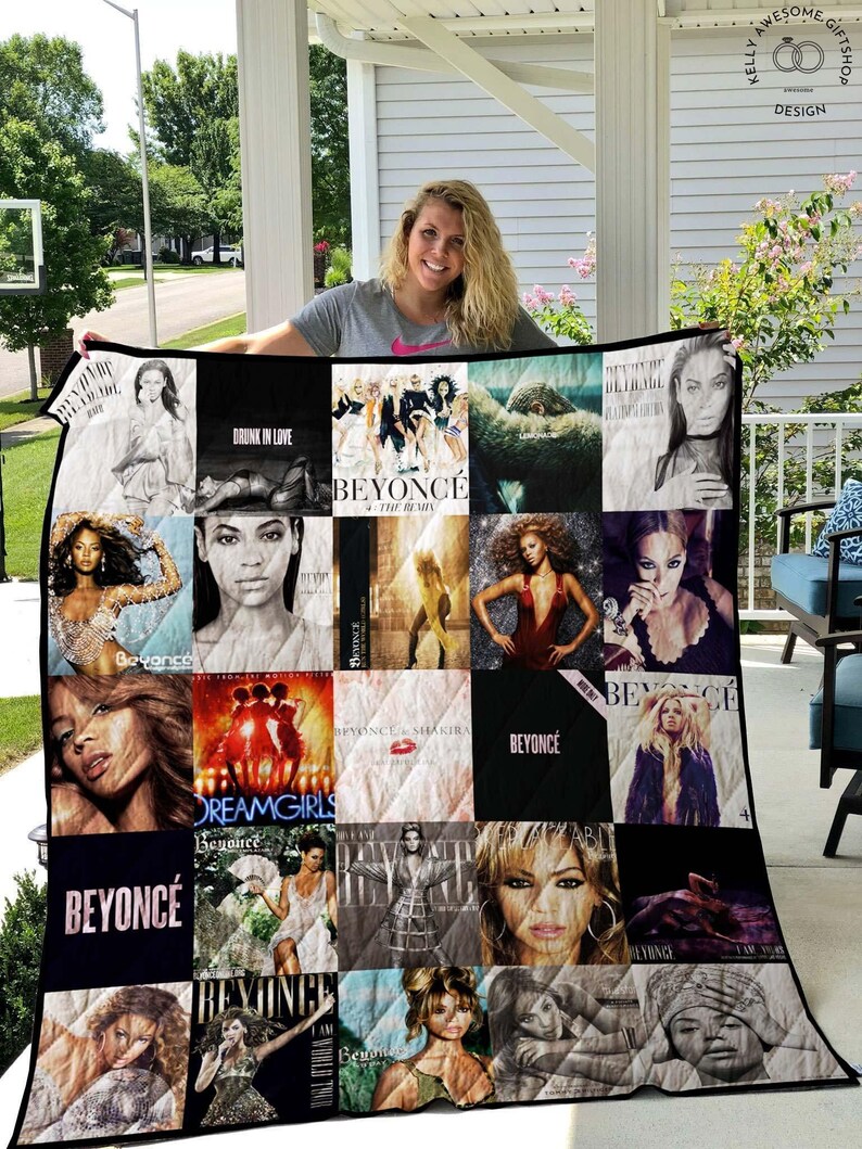 Beyonce Album Poster 05 Celebrity Pop Music Quilt Blanket Bedding Family Gift For Him Father/'s Day