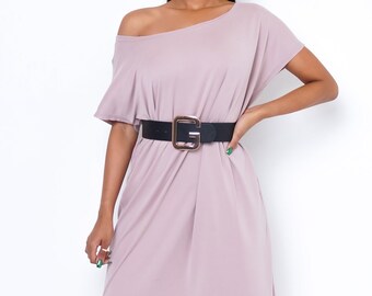 mauve beach dress