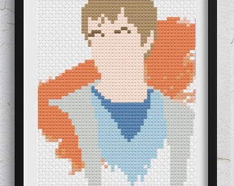Padrão de Ponto Cruz Doctor Who Rory Williams Enfermeiro PDF | Download Instantâneo do Padrão em PDF | Presente Geek