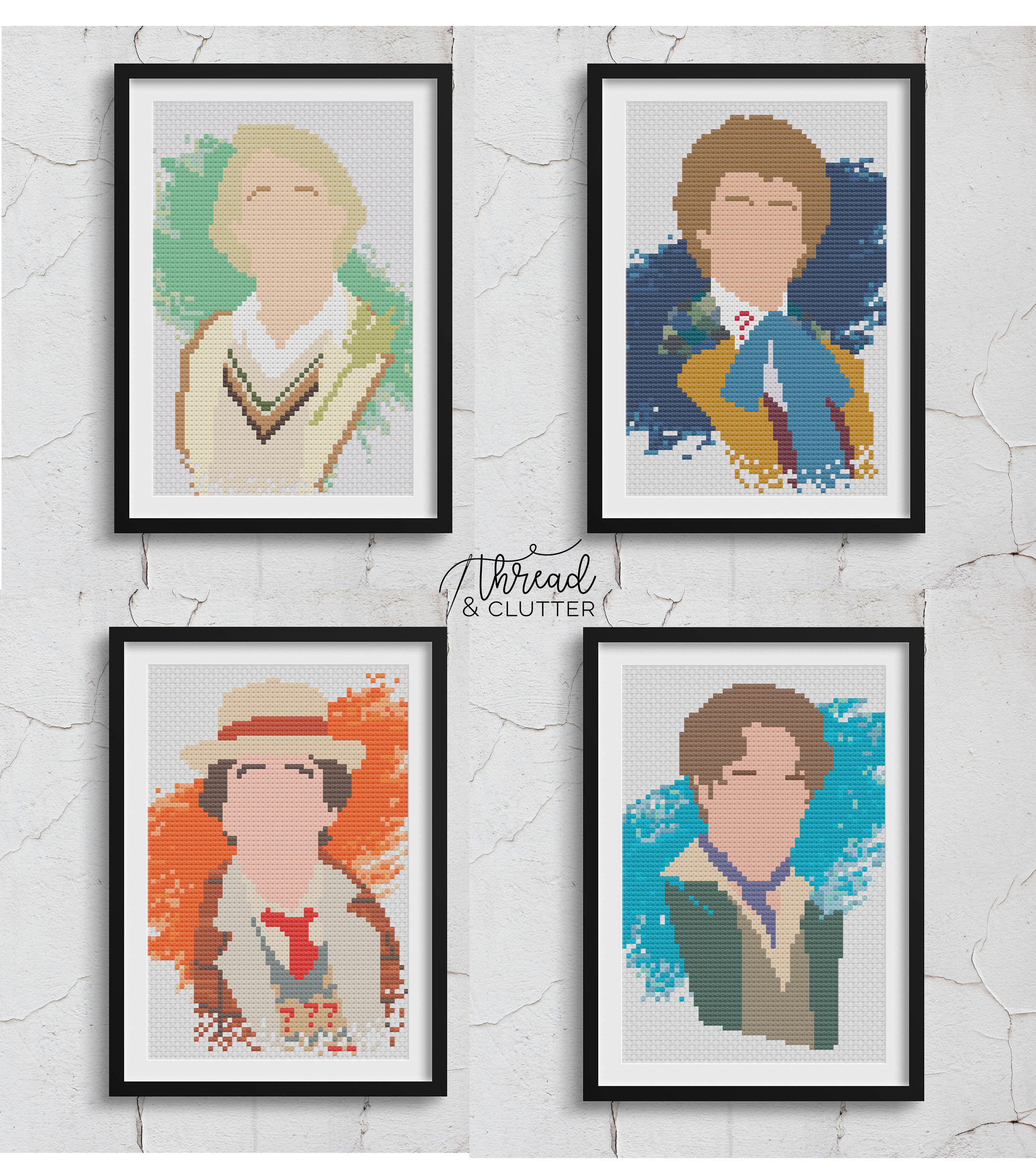 Doctor Who Cross Stitch Pattern Bundle | Doctors 5-8 PDF Digital ...