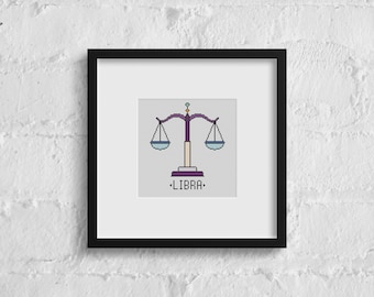 Padrão de Ponto Cruz - Libra