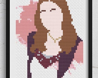 Padrão de Ponto Cruz Doctor Who Amy Pond em PDF | Download Instantâneo do Padrão em PDF | Presente para Geek