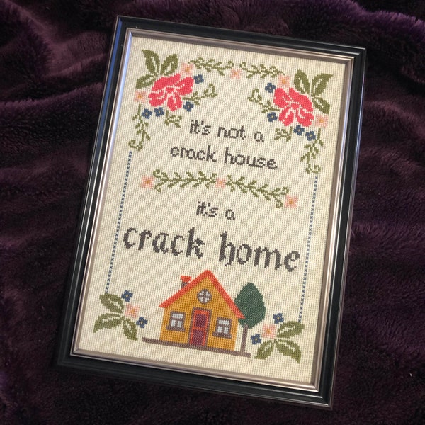 Cross Stitch Pattern - Crack House - PDF