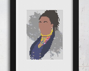 Padrão de Ponto Cruz do Médico Fugitivo de Doctor Who em PDF | Download Instantâneo do Padrão em PDF | Presente para Geek