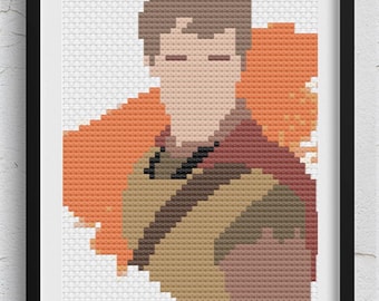 Padrão de Ponto Cruz Doctor Who Rory Williams Centurion PDF | Download Instantâneo do Padrão em PDF | Presente para Geek