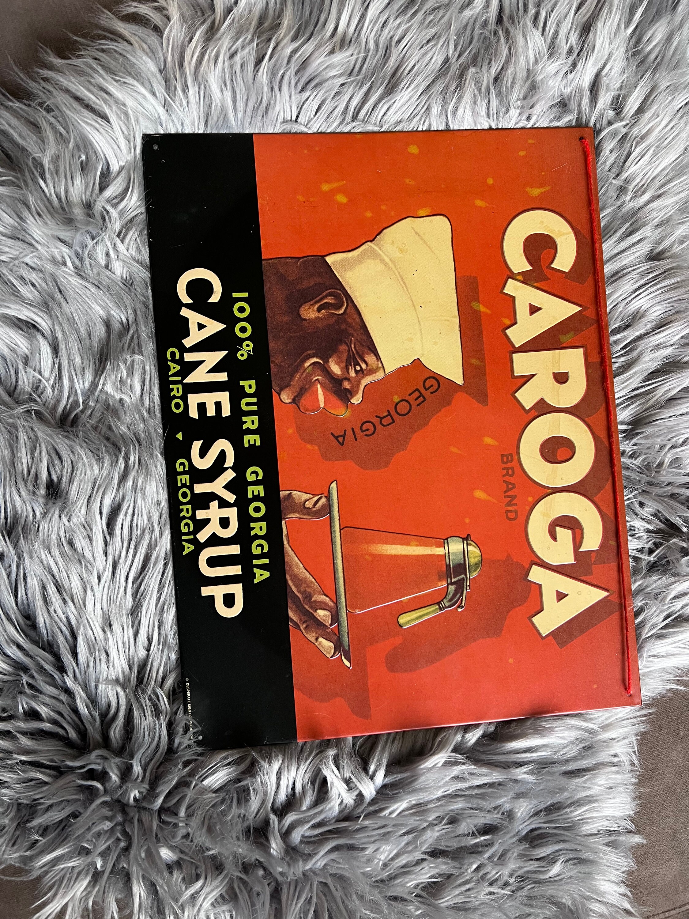 CAROGA BRAND Cane Syrup ヴィンテージ看板 Vintage Caroga Cane Syrup Metal Sign - Etsy