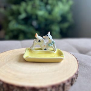Vintage Deer porcelain Ashtray