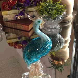 Barbini Murano Glass Art Pheasant