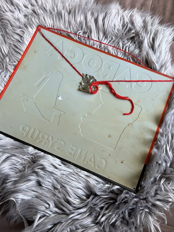 CAROGA BRAND Cane Syrup ヴィンテージ看板 Vintage Caroga Cane Syrup Metal Sign - Etsy