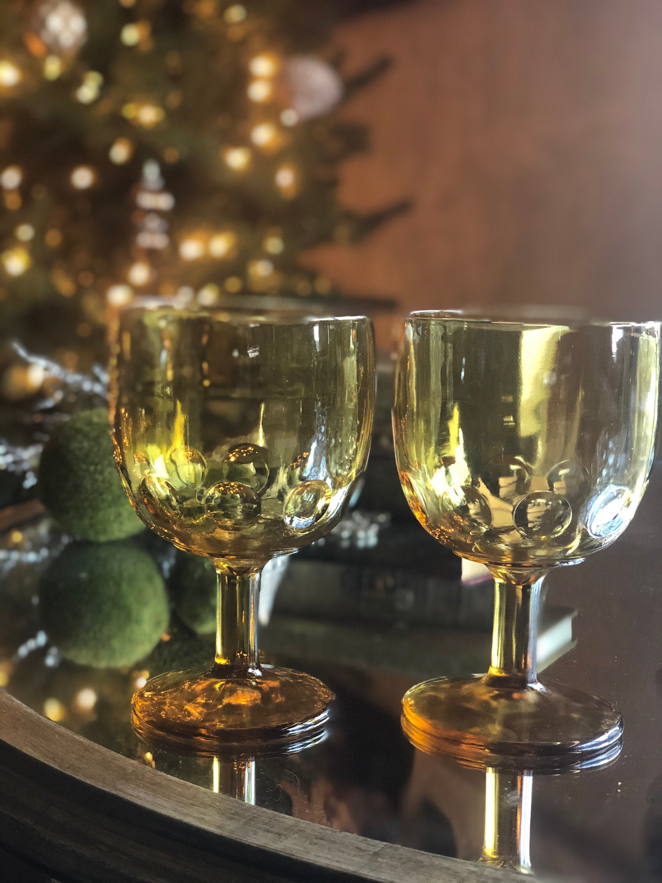 4-Piece Palm Goblet | Amber main image 1
