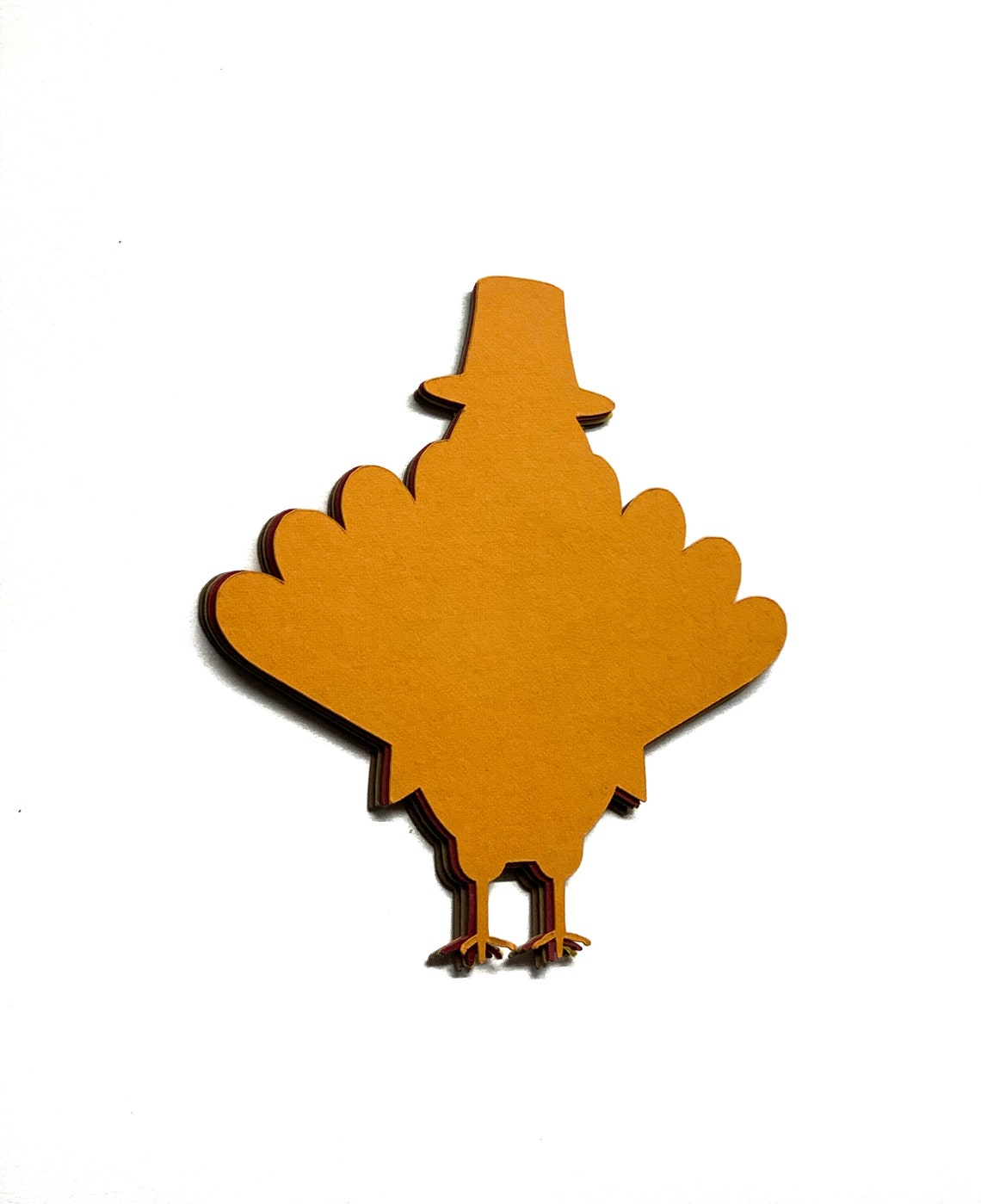 Turkey Die Cut Thanksgiving Turkey Cardstock Set of 25 Etsy