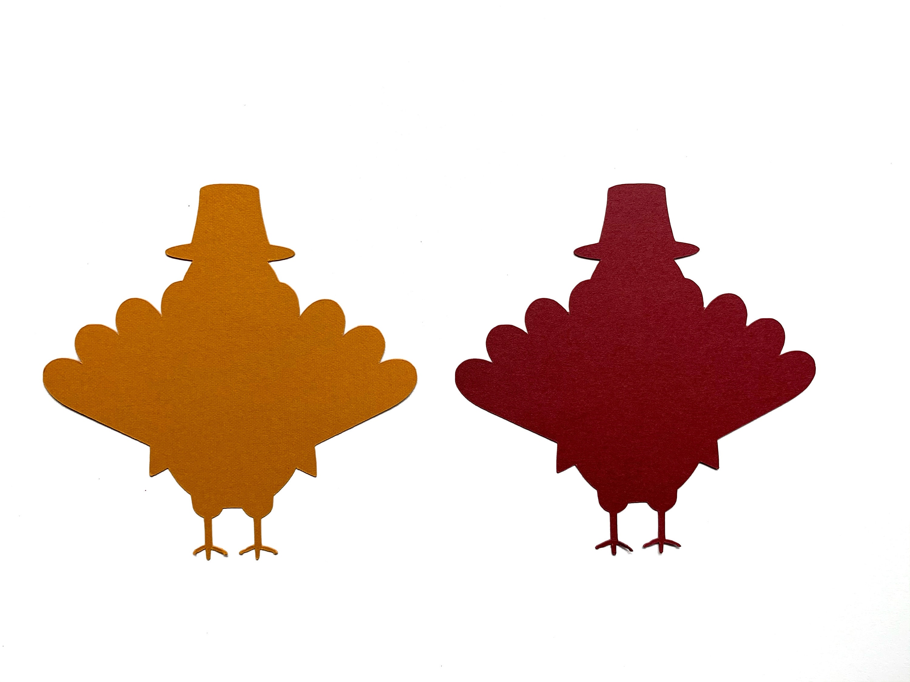 Turkey Die Cut Thanksgiving Turkey Cardstock Set of 25 Etsy