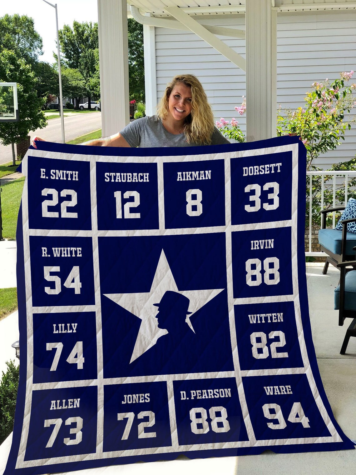 Dallas Cowboys Legend Quilt Blanket Ha2910 Fan Made Bedding Etsy
