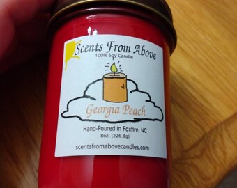 Georgia Peach 8 oz Candle