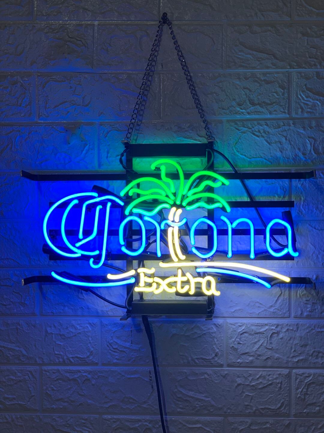 Neon Sign Bar Corona Extra Palm Tree Beer Bar Pub Neon Light