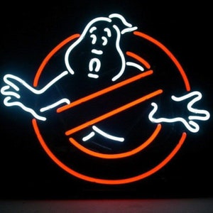 Handmade Ghost Busters Movie Fun Neon Sign Personalized Custom Neon Sign Wall Decor Neon Light