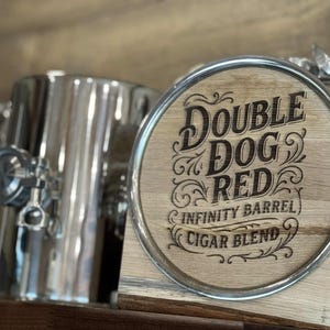 1.8 Gallon American White Oak & Stainless Infinity Barrel w/ Valve
