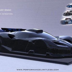 RC Car body Bugatti Bolide - 1/7- For ARRMA LIMITLESS - Felony - Traxxas - Hobao