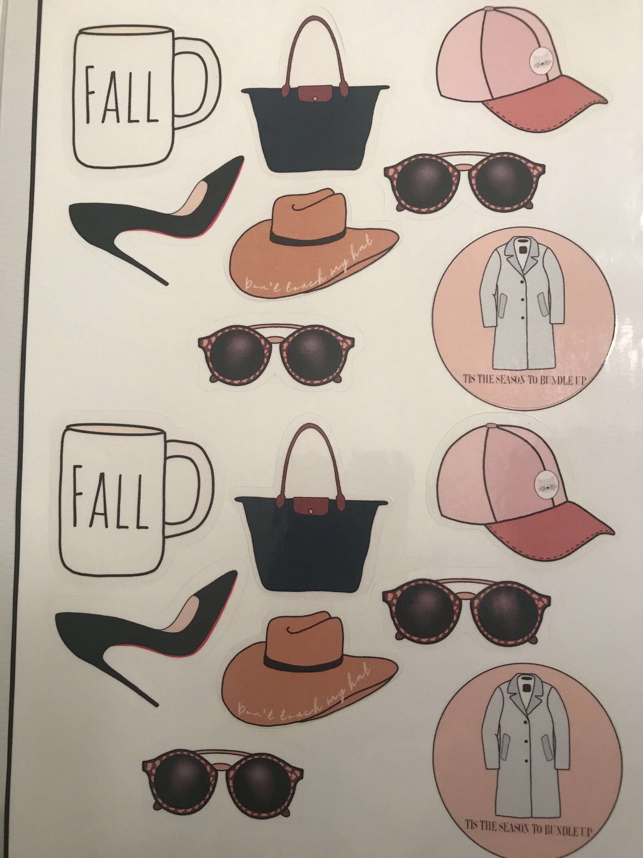 Accessories Sticker Sheet Etsy