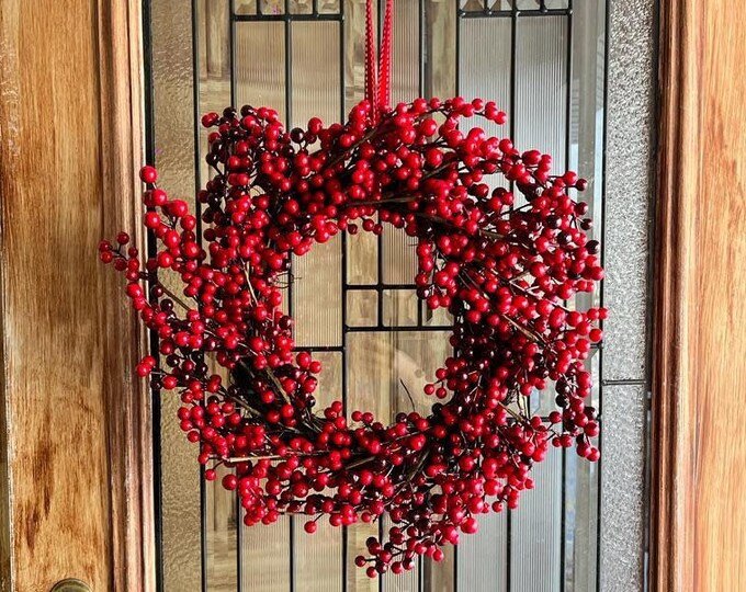 Berry Burst Wreath Faux Berry Wreath Christmas Wreath All Seasons