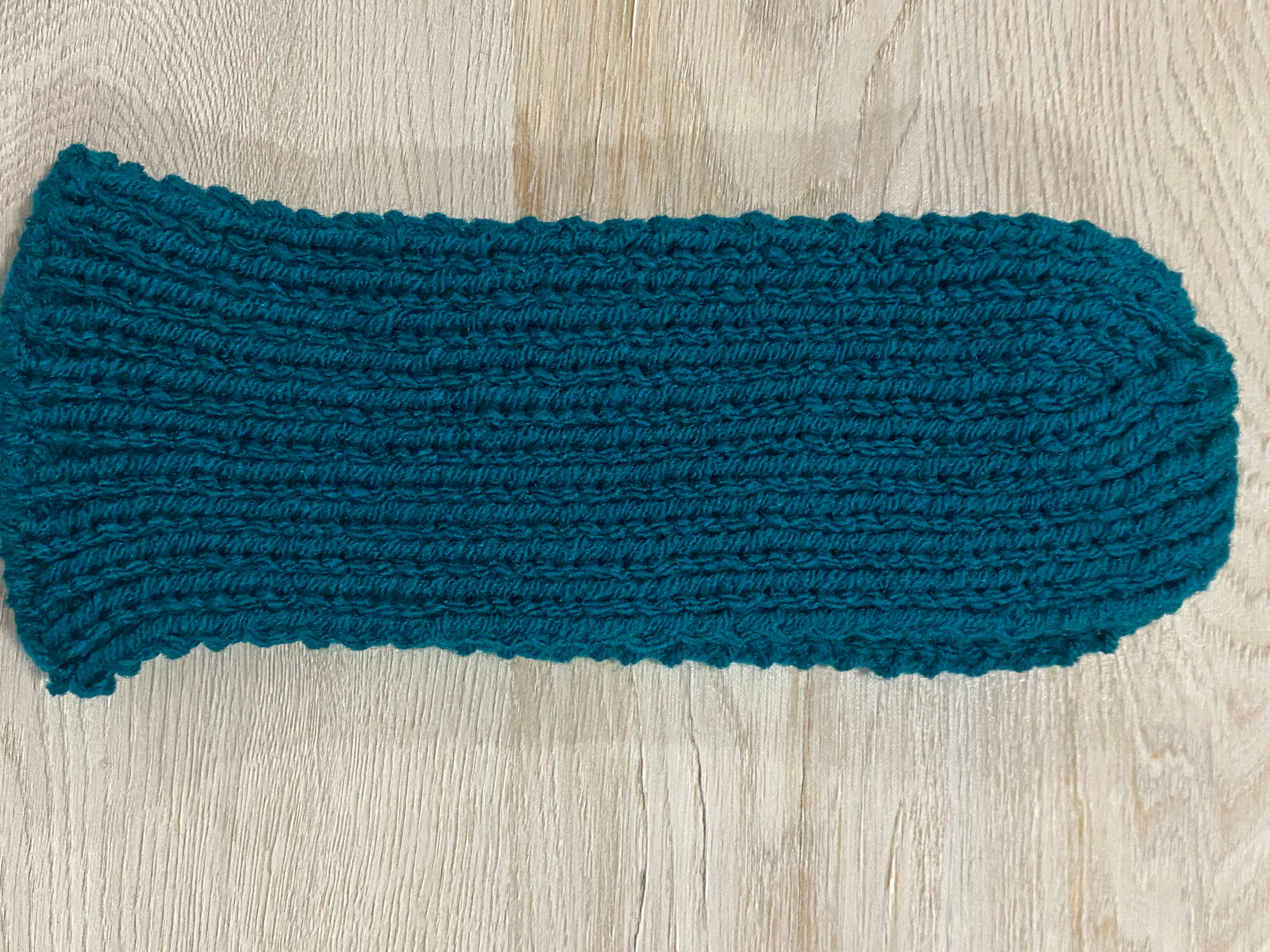 ? Left Hook Artisan™ — Signature Twist Headband — Teal + Multicolor — OS / B Teal Flower Headband – Adela Artisan Made LLC main image 4