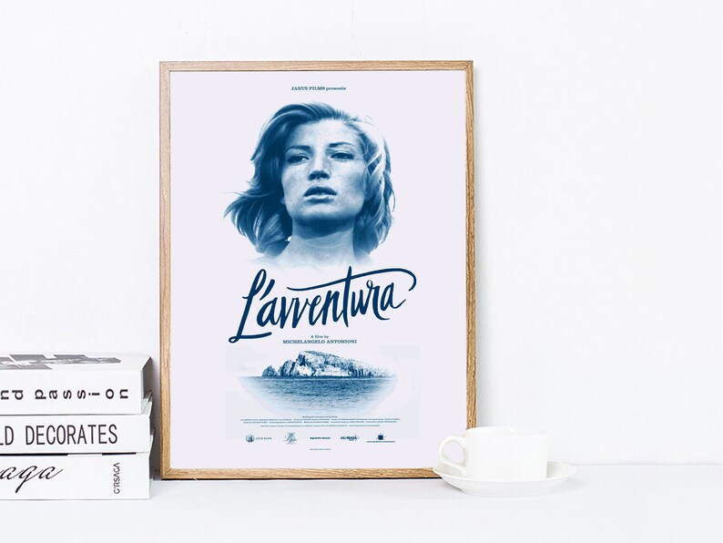 Retro Movie Poster Avventura Antonioni Classic Film Print Vintage Cinema Wall Art Retro Poster Tonino Guerra L\u2019avventura Movie Poster