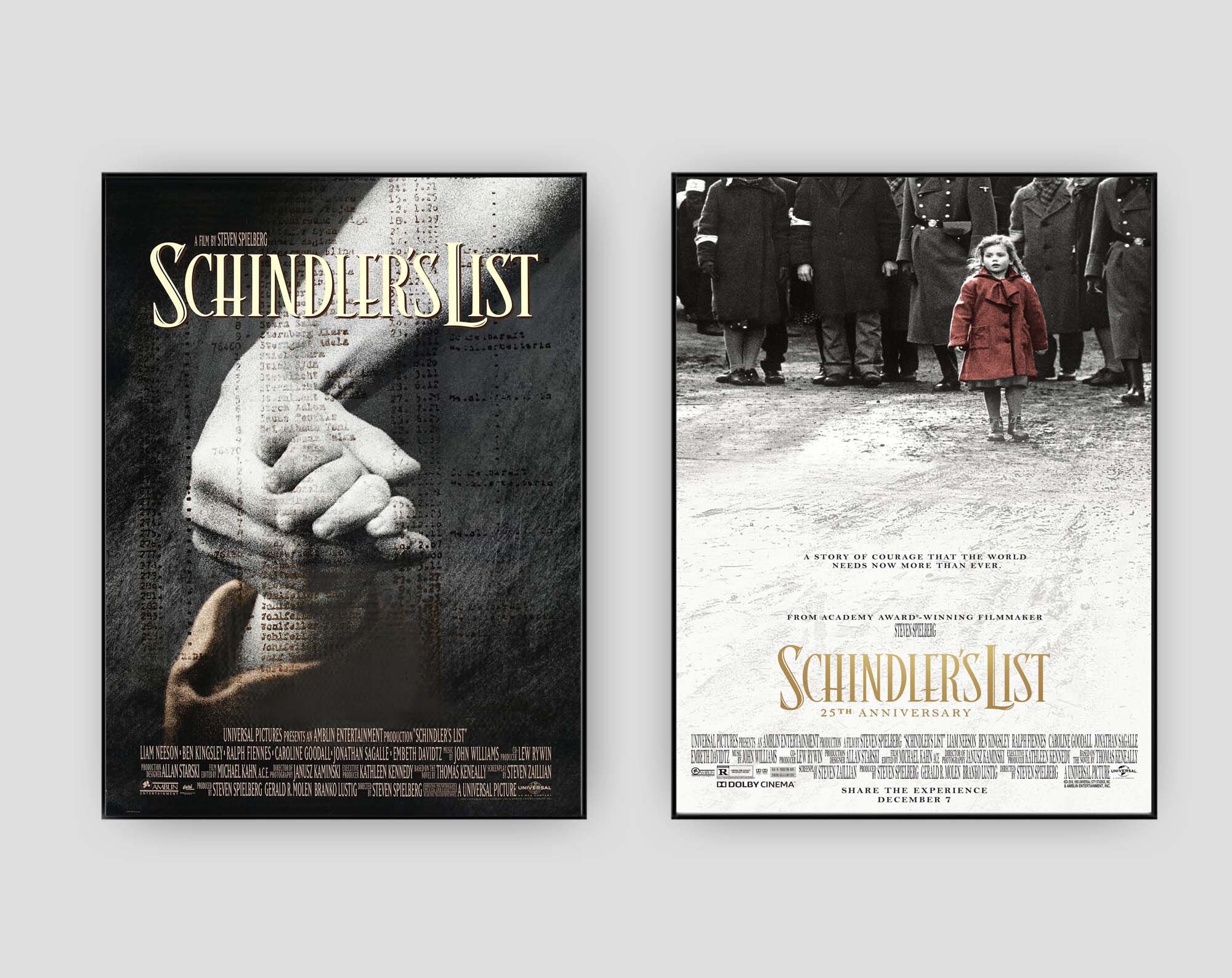 Schindler's List Movie Posters Spielberg Film Poster Etsy