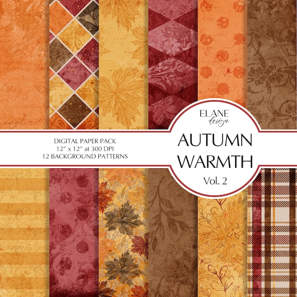 Fall Scrapbook Paper - Etsy
