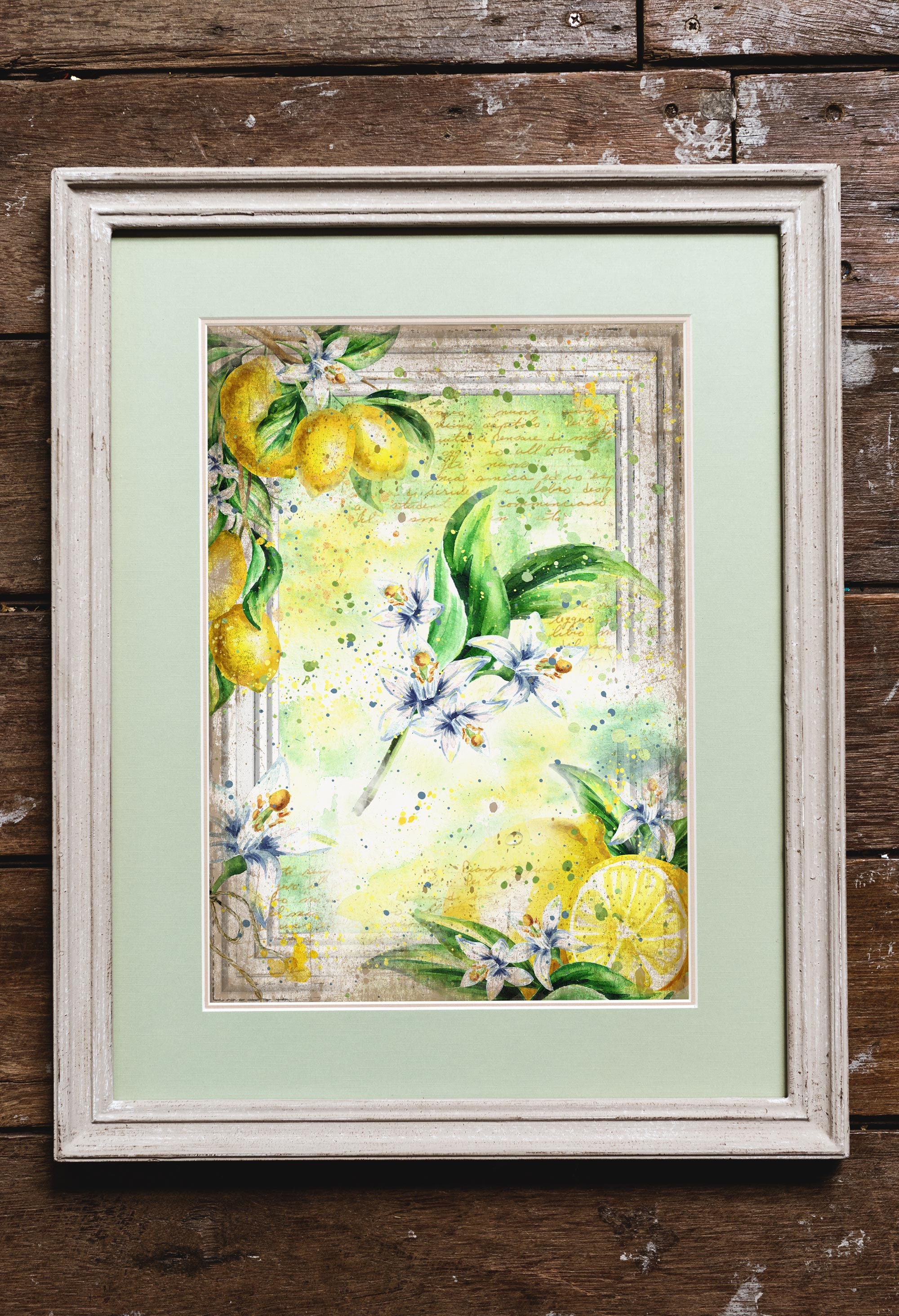 Lemon Printable Art, Lemon Digital Download, Watercolor Lemons, Citron ...