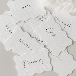 Name Places, Name Tags, Place Cards, Name Cards for your Wedding, Engagement, Bridal Shower