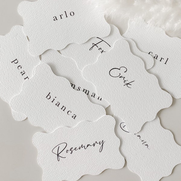 Name Places, Name Tags, Place Cards, Name Cards for your Wedding, Engagement, Bridal Shower